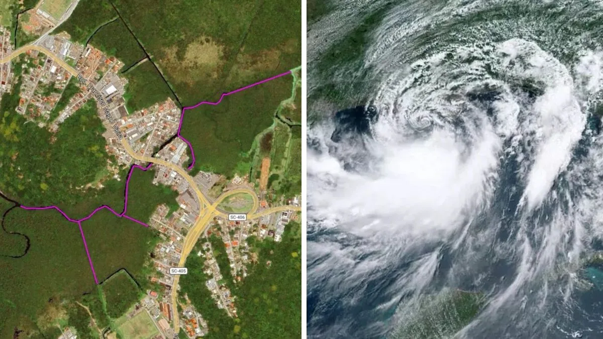 Trecho de canal construído em 1985 tem limpeza pela primeira vez na história com máquina flutuante em Florianópolis