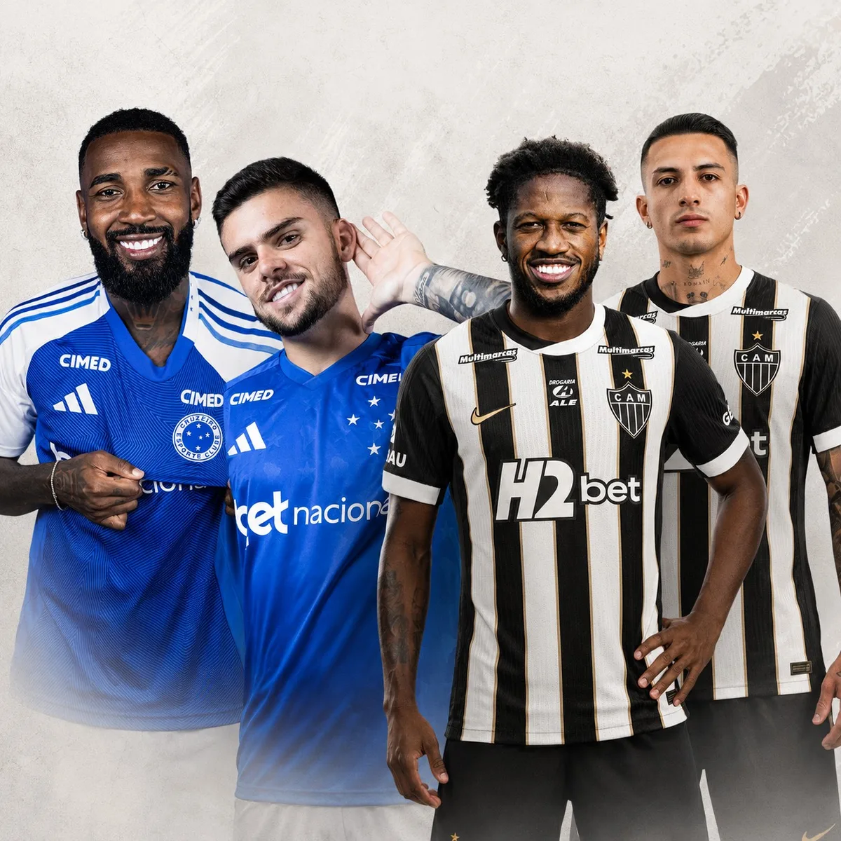 Gerson, Pec, Fred, Castaño: veja quanto Cruzeiro e Atlético-MG gastaram em reforços em 2026