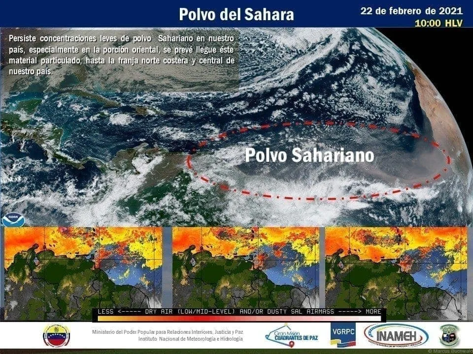 Meteorólogo aclara que calima que cubre el centro del país obedece al polvo del Sahara y no a los sismos
