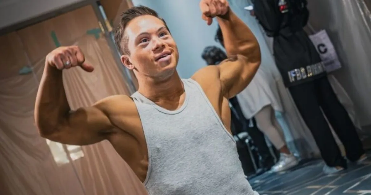 Kyle Landi, el primer fisicoculturista con síndrome de Down en competir a nivel mundial: el reconocimiento de Arnold Schwarzenegger y sus cinco Récords Guinness