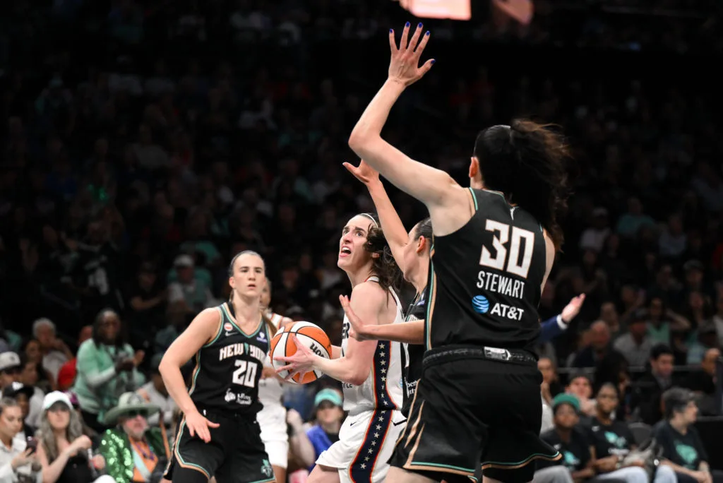 Breanna Stewart wants WNBA arenas to be safe space as transgender debate sparks rallies at games