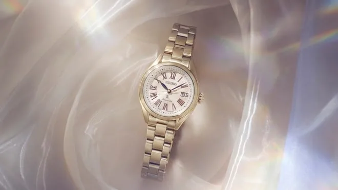 Seiko lança relógio automático Lukia Grow com tom ouro champagne, safira e novo movimento