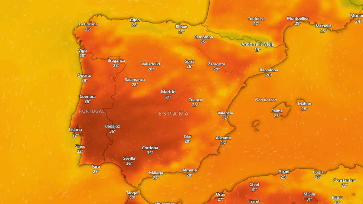 Calor de pleno verano durante el fin de semana: la Aemet alerta de máximas de hasta 38 grados en estas regiones