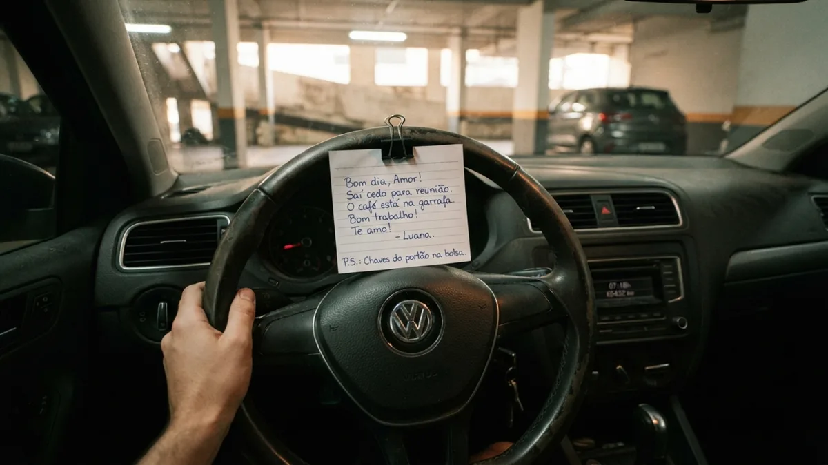 Funcionária de estacionamento percebe que o mesmo carro permanece na última vaga todas as noites, mas nunca vê ninguém chegando ou saindo, até que uma manhã encontra um bilhete preso ao volante