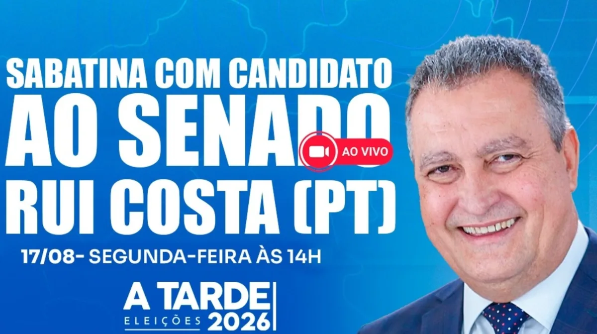 Grupo A TARDE sabatina Rui Costa nesta segunda-feira (17)