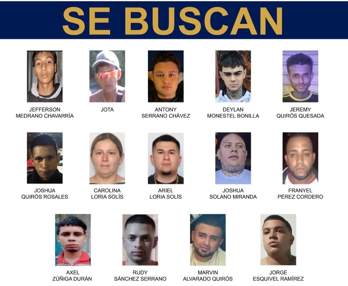 Costa Rica despliega una “Fuerza Élite” y pone en la mira a 14 personas vinculadas con cinco grupos criminales