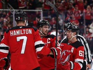 Nico Hischier has 2 goals and an assist to help the Devils roll to a 4-1 win over the Canucks