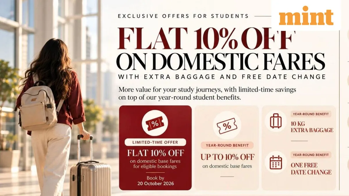 Air India gives students flat 10% off on domestic fares: Check eligibility criteria, offer period, how to book and more