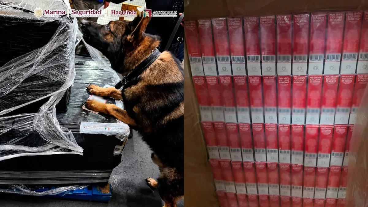 Autoridades frenan ingreso de millones de cigarros apócrifos provenientes desde Asia en el aeropuerto de la Ciudad de México