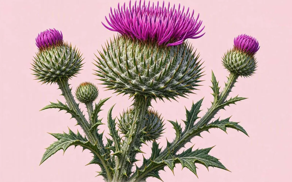 La plante de la semaine : hérissée d’épines et coiffée de pourpre, elle attire tous les regards