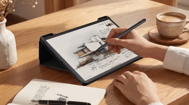 TCL Tab A1 Plus: tablet Android com tela gigante e capa flip aparece em oferta