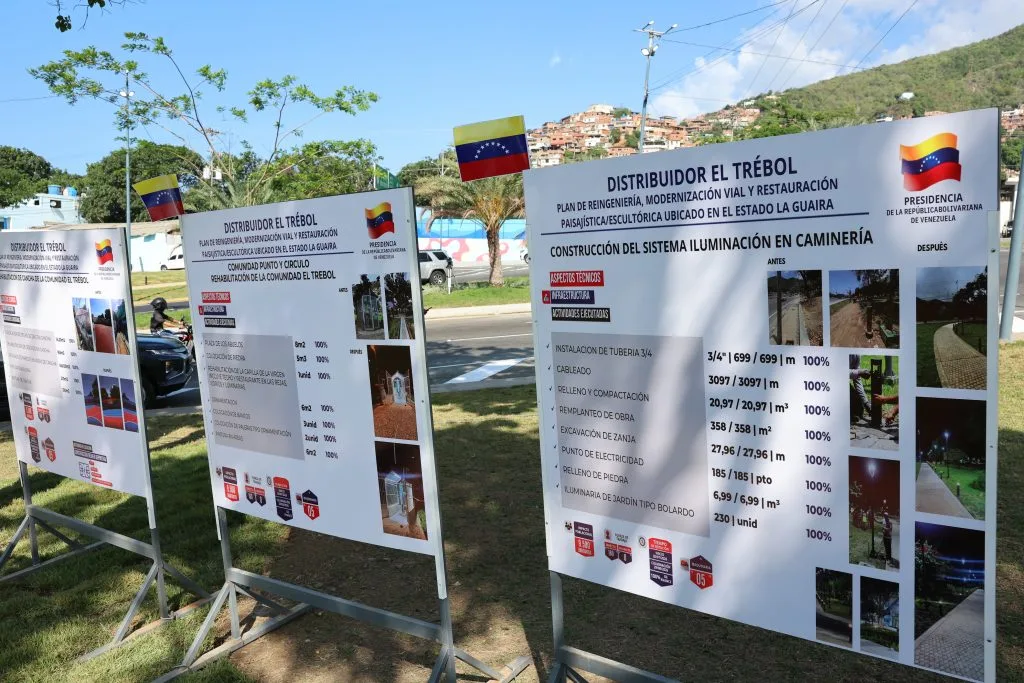 Presidenta (e) supervisa obras en Distribuidor El Trébol en La Guaira