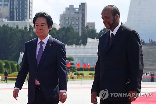 '아프리카 유일 대만 수교국' 에스와티니 국왕, 타이베이 방문
