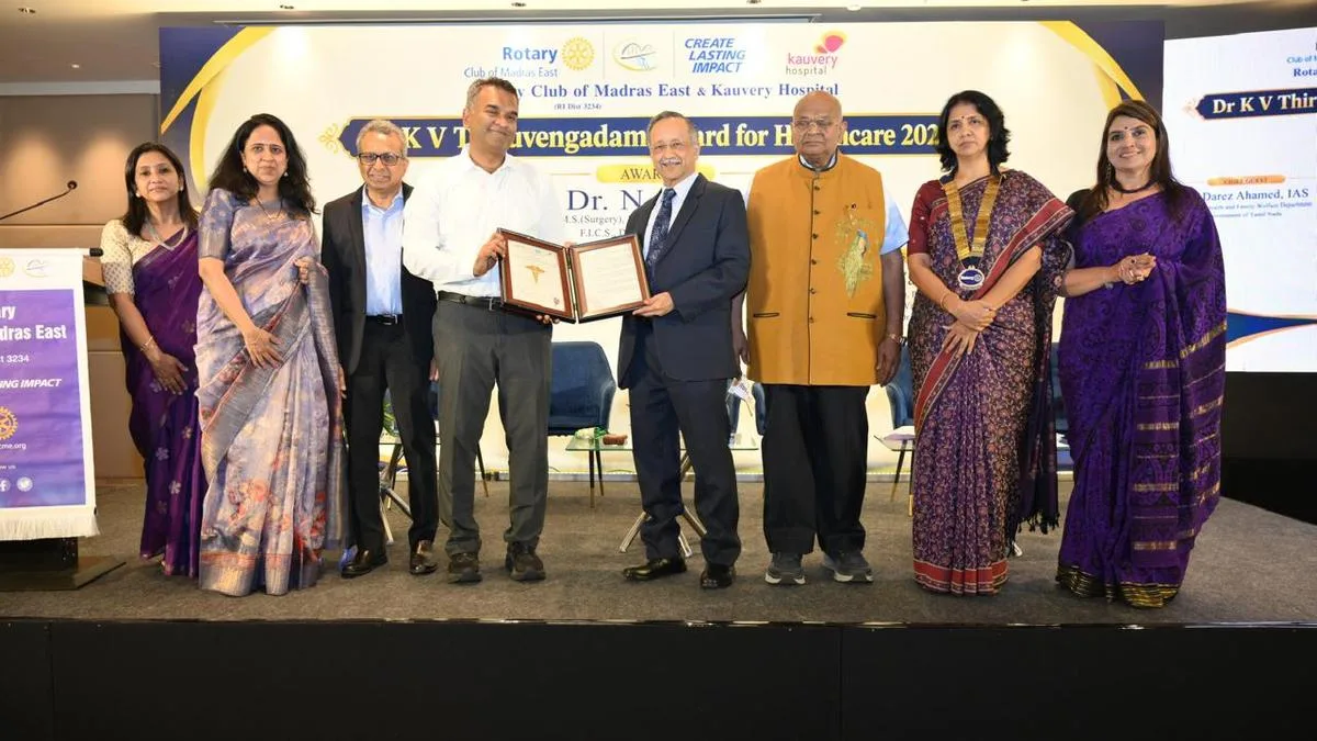 Vascular surgeon honoured with Dr. Thiruvengadam Award for Health Care Excellence