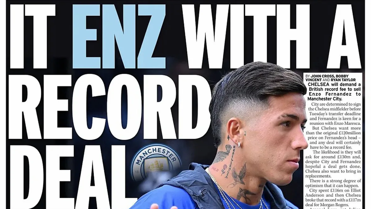 La “oferta récord” que prepara Manchester City para quedarse con Enzo Fernández