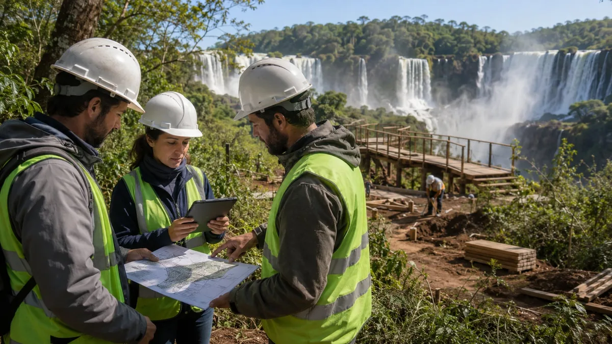 Cómo se planifica la logística de infraestructura en parques naturales