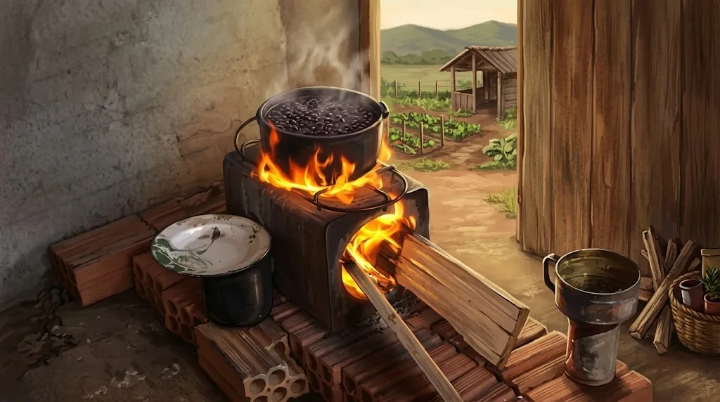 Lenha ainda faz parte da cozinha de milhões de domicílios brasileiros