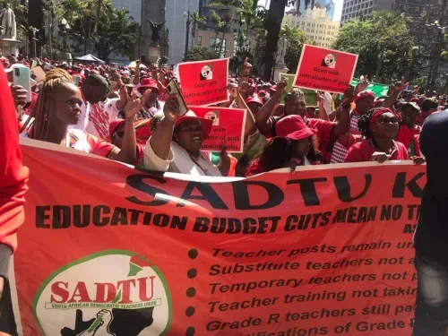 SADTU keeps KZN protest plans despite retention of 90,057 teacher posts