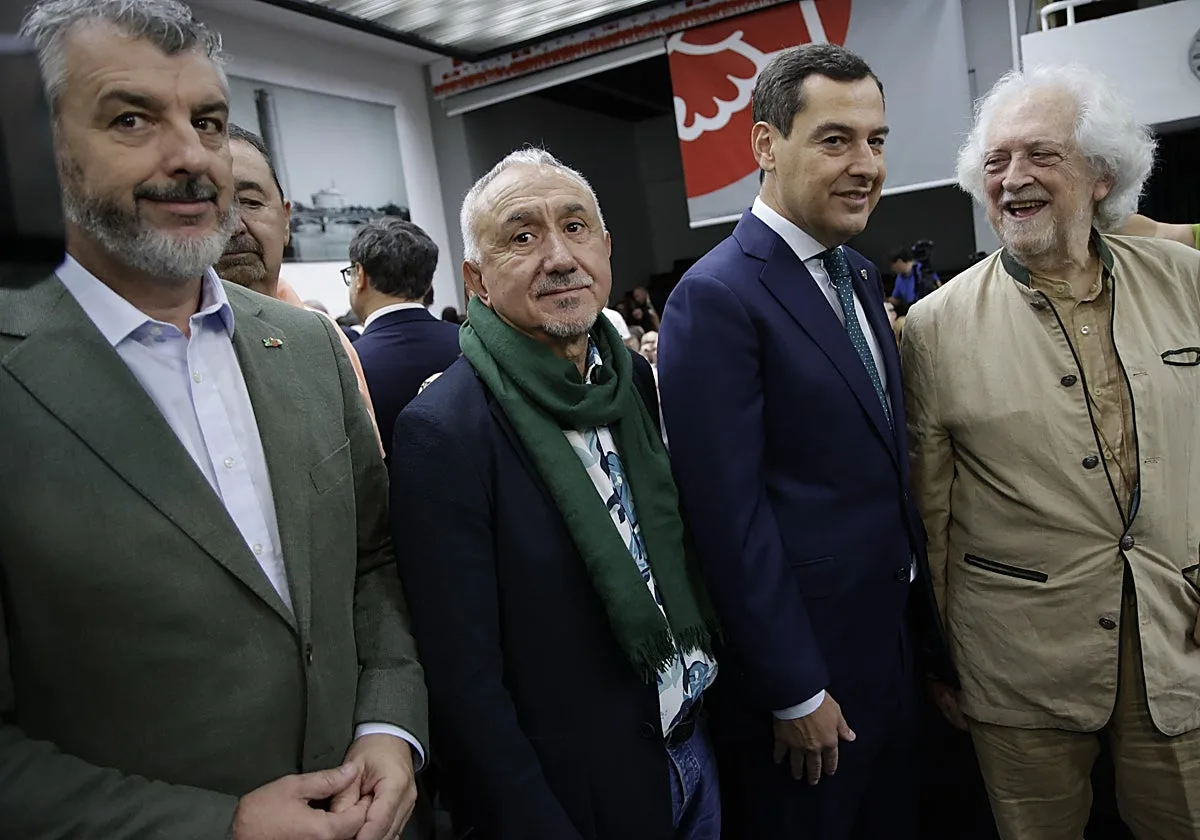 Juanma Moreno, ante Pepe Álvarez (UGT): «La bronca es sencilla, da protagonismo, da titulares»