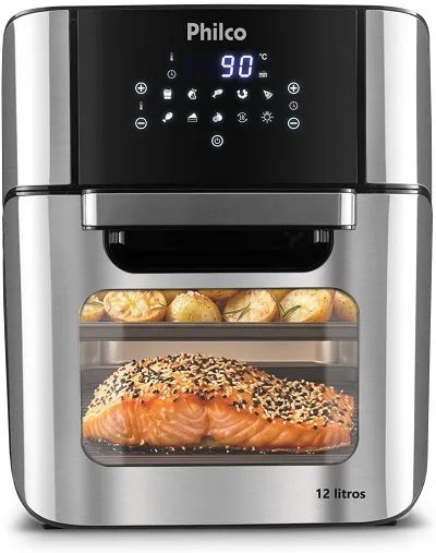 Air Fryer Forno Philco 12L com 62% de desconto: air fryer e forno em um só equipamento