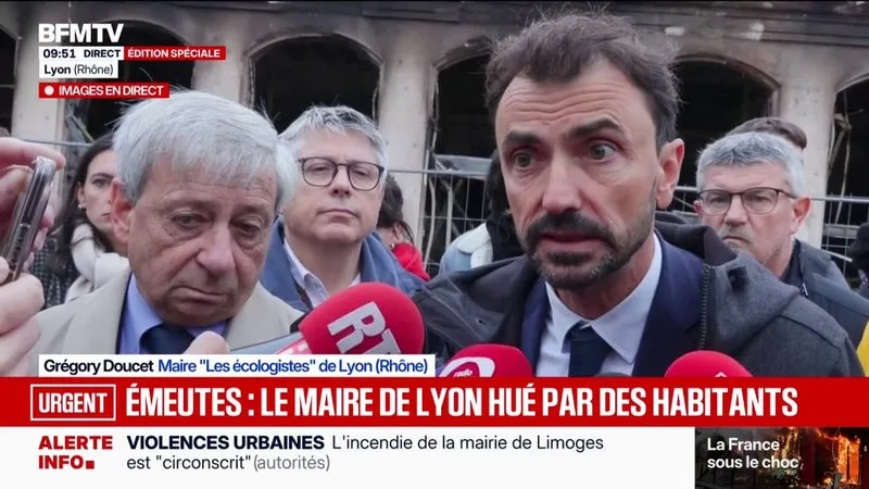 Mobilisation du 17 octobre: Grégory Doucet, maire Écologiste de Lyon, décrit "le chaos total dans la ville"