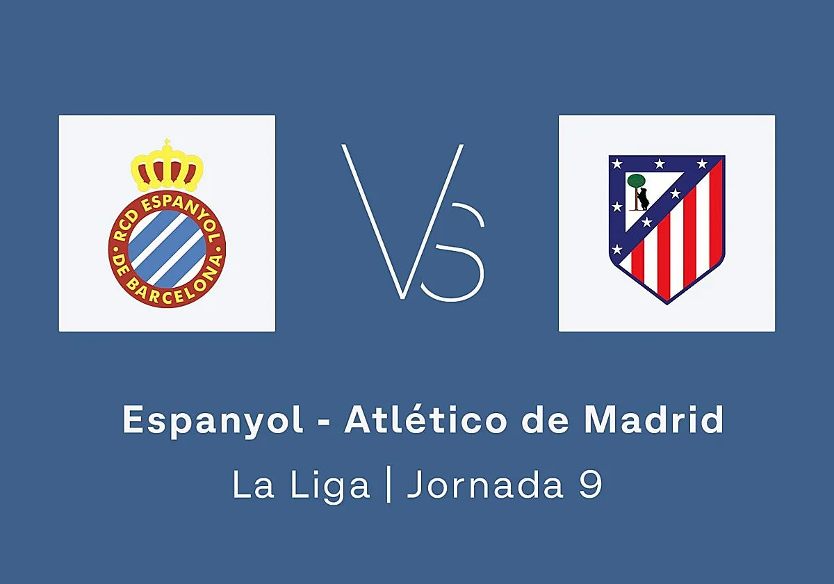 Estadísticas del Espanyol - Atlético de Madrid de la jornada 9 de la Liga