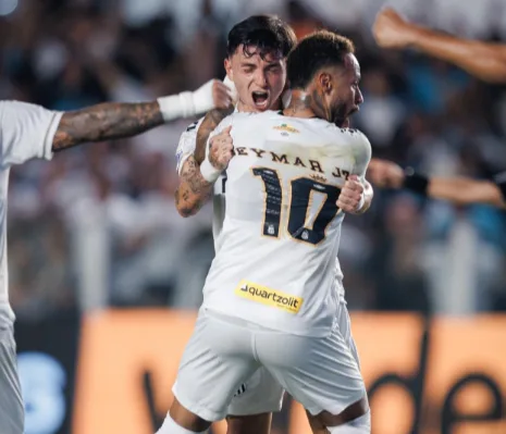 Com passe de Neymar, Santos busca empate contra o Mirassol