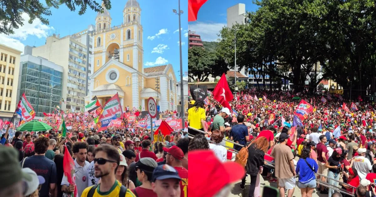 A uma semana do 2º turno, apoiadores de Lula voltam às ruas de Florianópolis neste domingo (18)