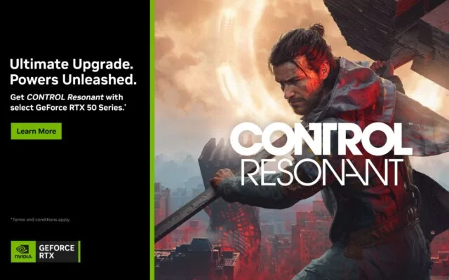 NVIDIA oferece Control Resonant de graça em bundle com placas a partir da RTX 5070