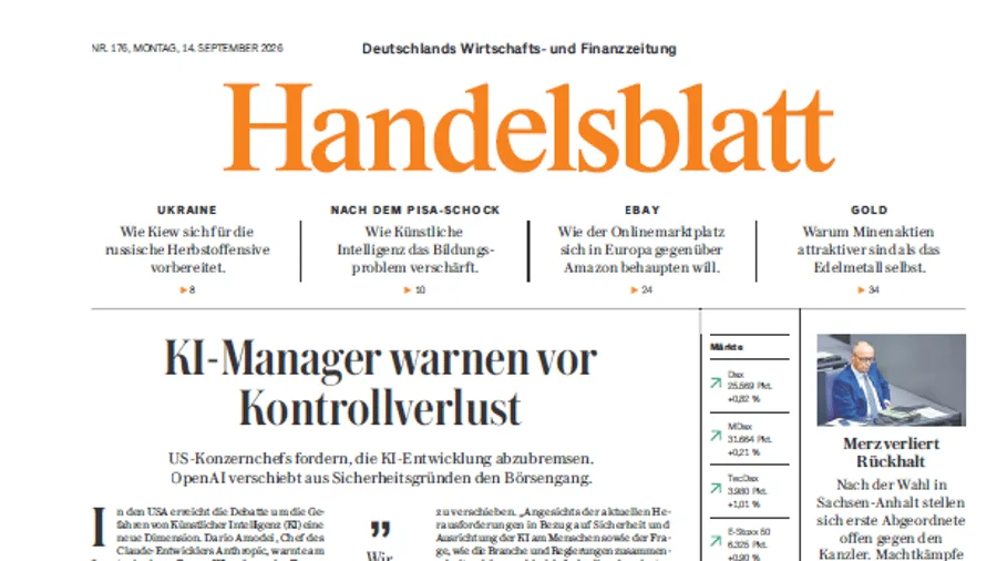 PDF: Handelsblatt vom 14. September