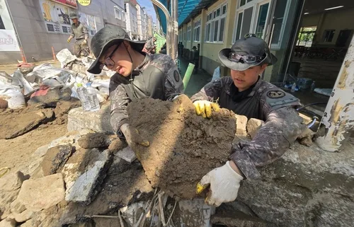 軍, 거제·통영 폭우 피해지역 수해복구 지원