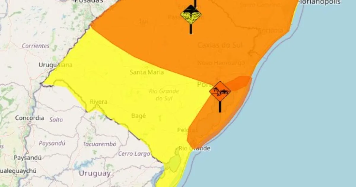 Atenção! Inmet emite três alertas meteorológicos para o RS