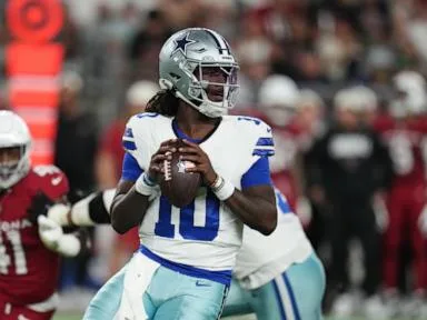 Milton throws 2 TDs in 1st half, makes case for Cowboys' backup job in 34-13 win over Cardinals