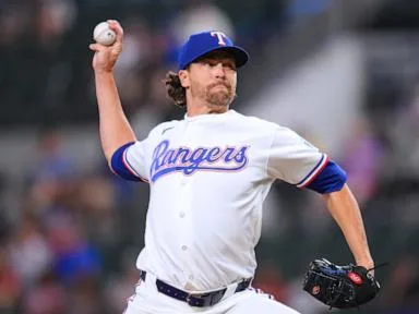 DeGrom strikes out 8, allows 1 hit in 7 shutout innings as the Rangers beat the A's 8-1