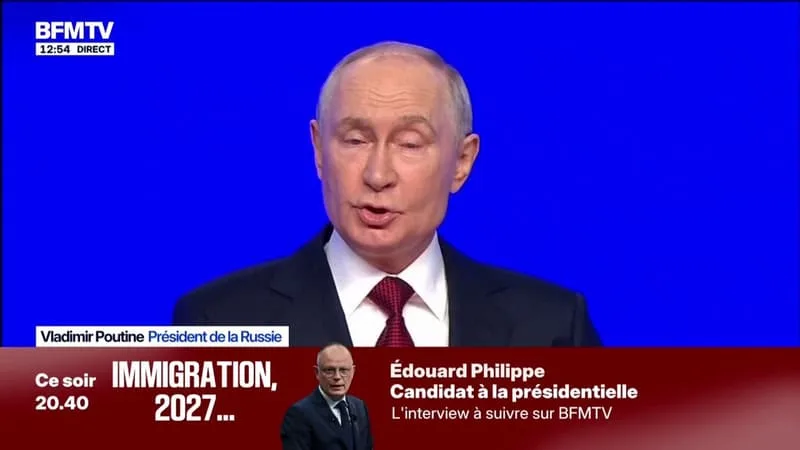 Guerre en Ukraine: "Il est difficile de réussir tout dès le premier essai", déclare Vladimir Poutine