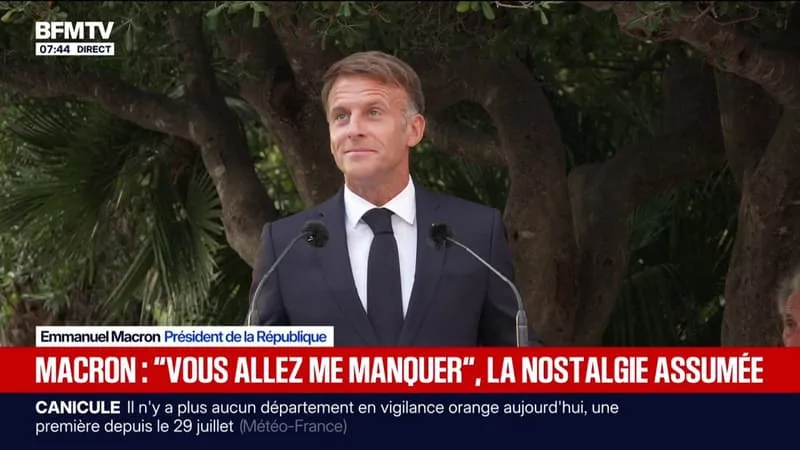 "Vous allez me manquer": pour sa dernière année au fort de Brégançon, Emmanuel Macron adresse un message au Var