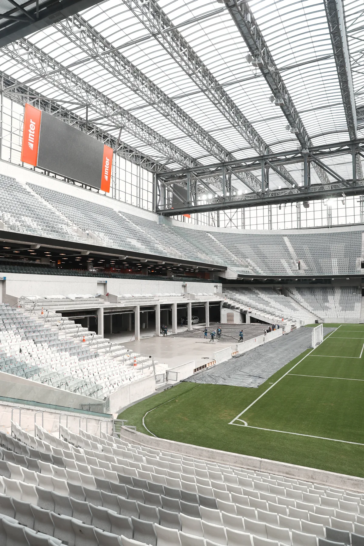 Athletico conclui etapa da arquibancada retrátil da Arena da Baixada; veja como está