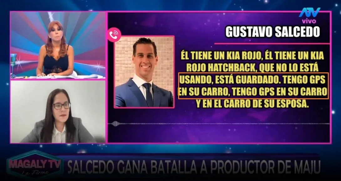 Gustavo Salcedo y el audio sobre Christian Rodríguez: “Tengo GPS en su carro, a Cristian lo estuve trackeando”