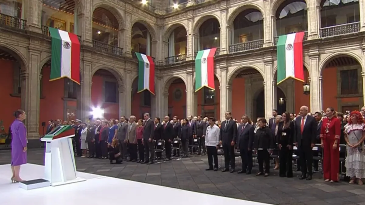 Hugo Aguilar ocupa primera fila en el Segundo Informe de Claudia Sheinbaum pese a las críticas de la presidenta