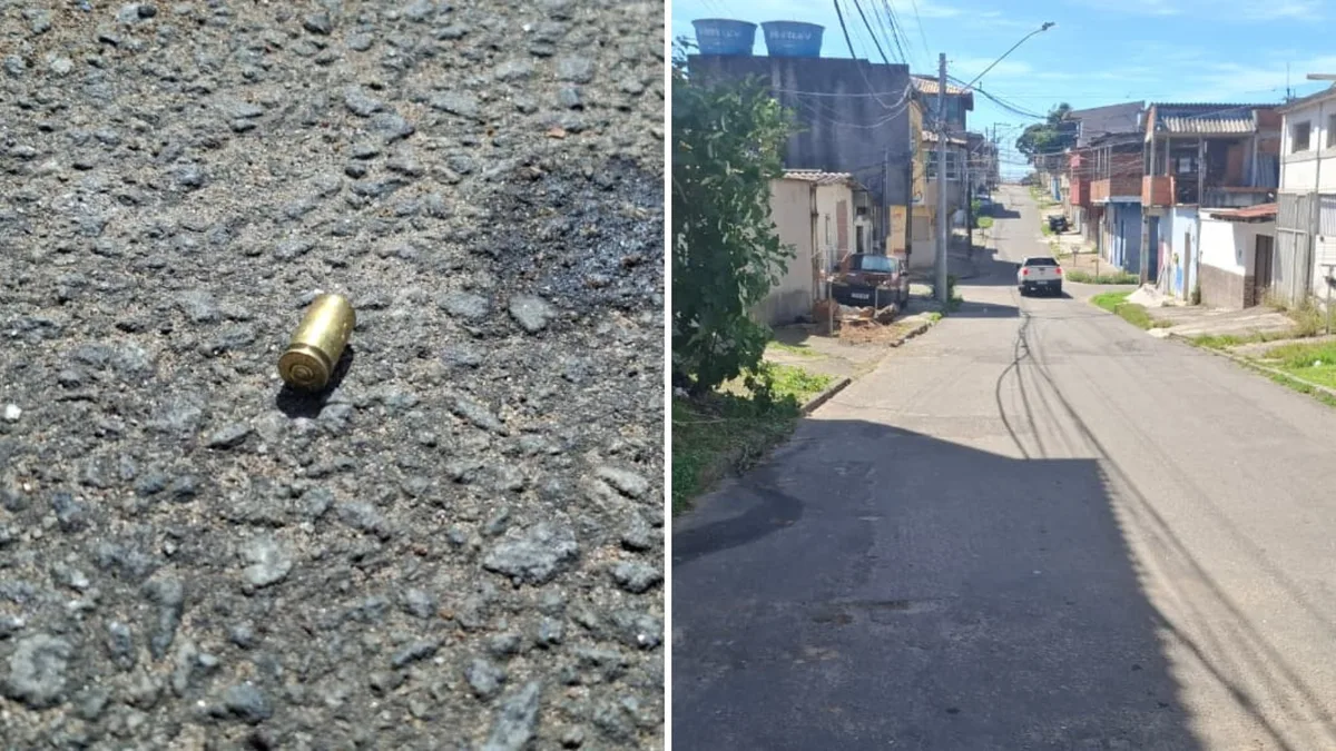 Homem é morto a tiros na frente da companheira e suspeito foge de bicicleta elétrica na Serra