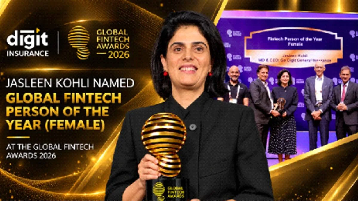 Digit Insurance MD & CEO Jasleen Kohli Named Global Fintech Person of the Year - Female at 2026 Awards