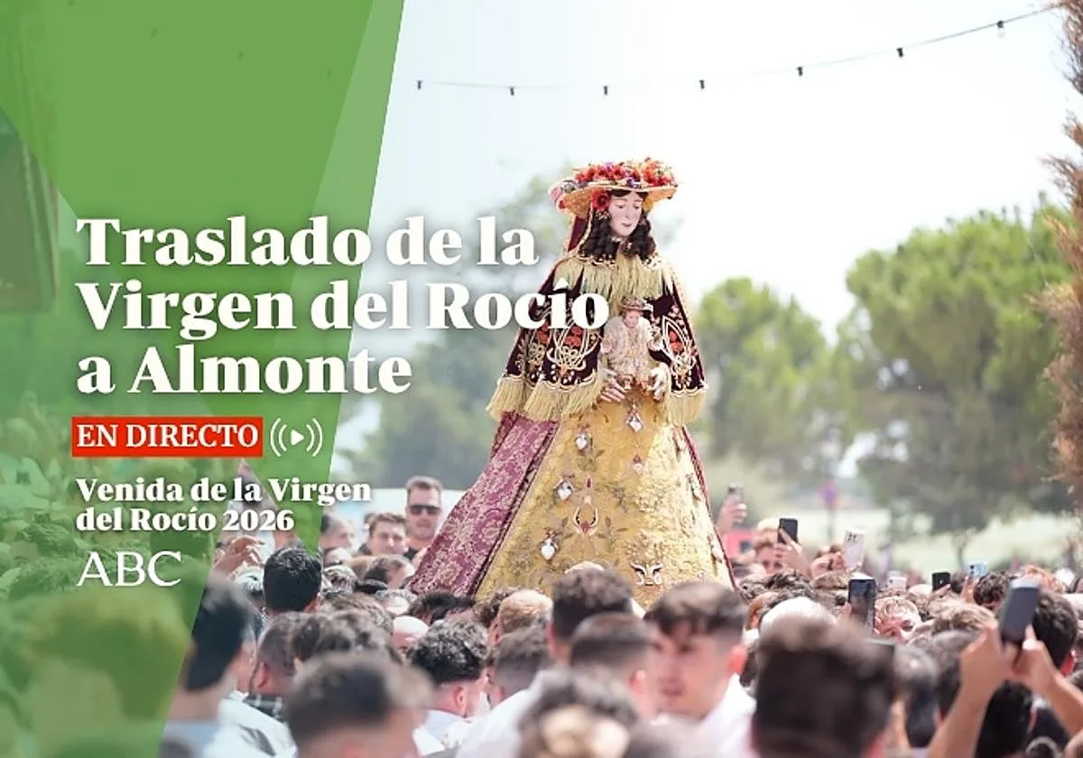 Traslado de la Virgen del Rocío a Almonte: sigue en directo su paso por el camino de Los Llanos