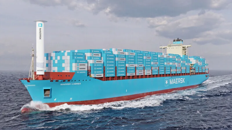 British wind power to drive Maersk container ship