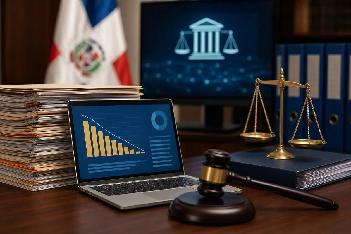 El Poder Judicial de República Dominicana redujo un 93 % su inventario de expedientes en siete años