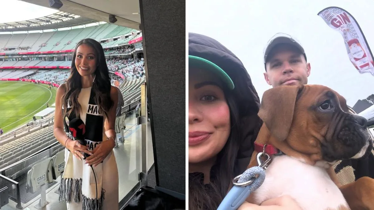 7NEWS Melbourne weekend weather presenter Tyra Stowers expecting baby with AFL player partner Dan Houston