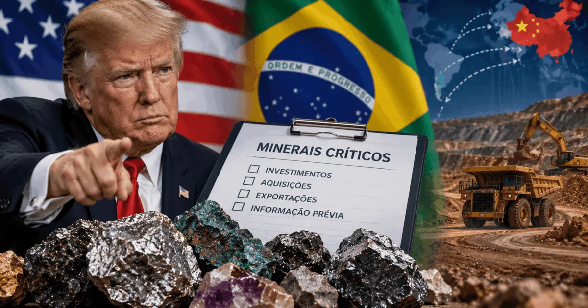 EUA queriam aviso prévio sobre venda de minerais críticos do Brasil