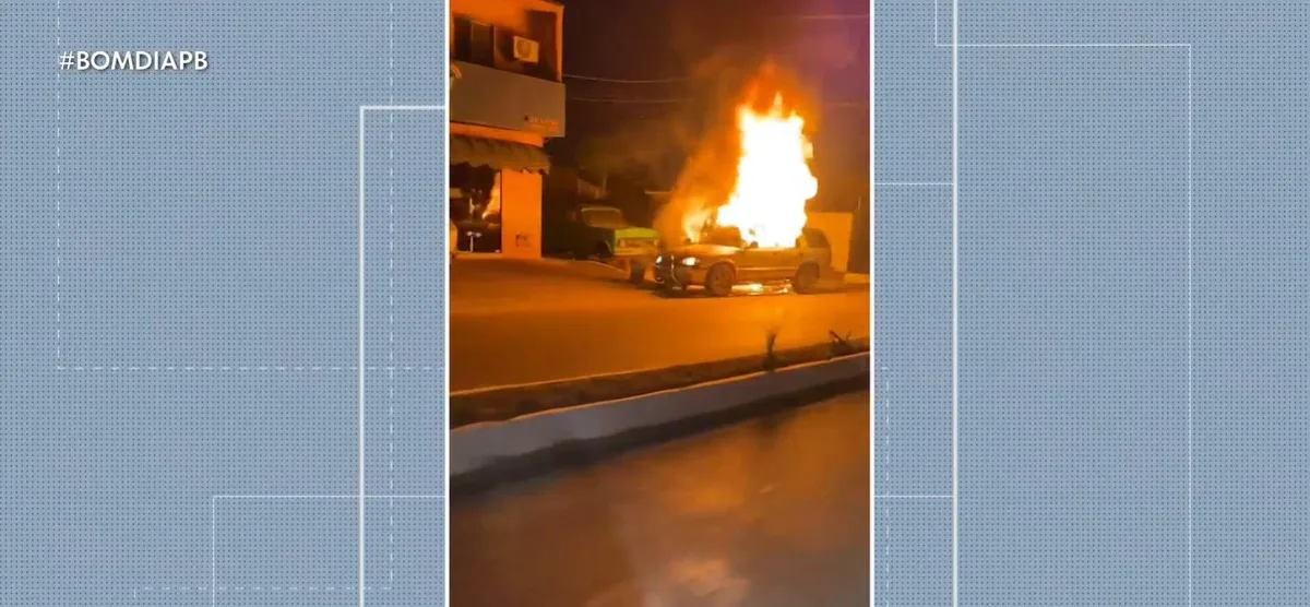 Mulher e três crianças ficam feridas após explosão em carro, na Grande João Pessoa; VÍDEO