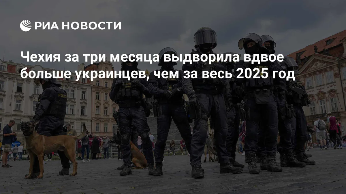 Чехия за три месяца выдворила вдвое больше украинцев, чем за весь 2025 год