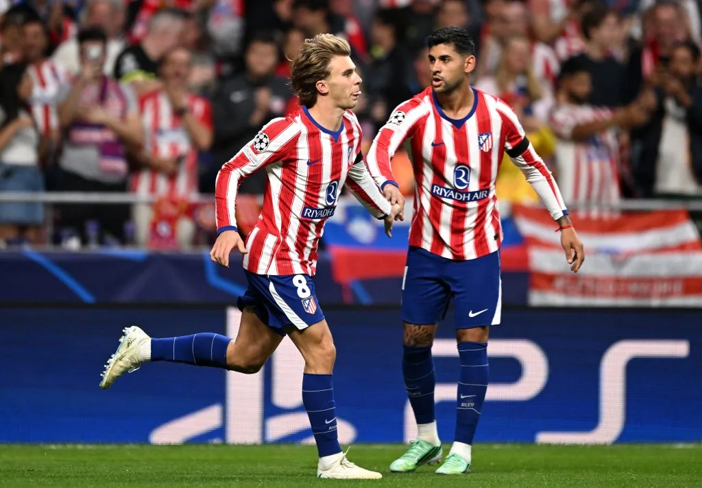 Atlético de Madrid domina e vence o Manchester United pela Champions