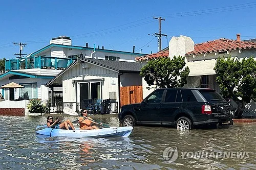 물바다 된 美캘리포니아…샌디에이고부터 말리부까지 침수경보